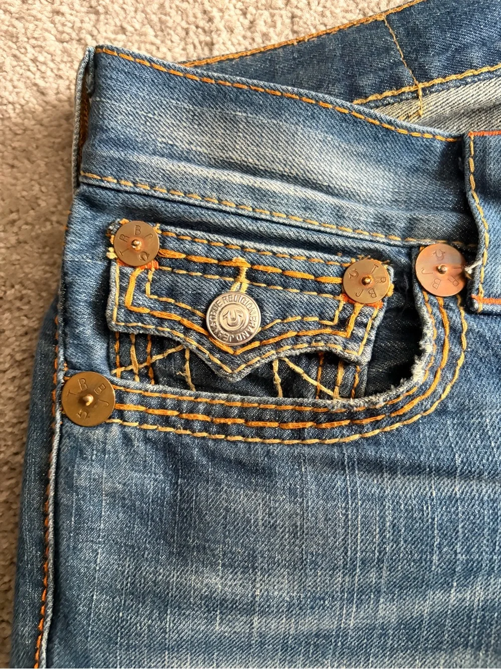 True Religion - Ricky Big Super T 32W Denim Jeans